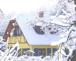 Gite en Alsace sous la neige