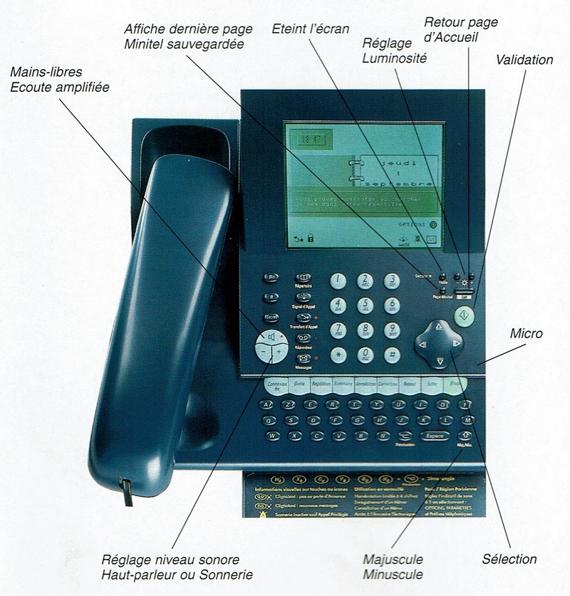 Le Minitel Sillage 1000 ALCATEL